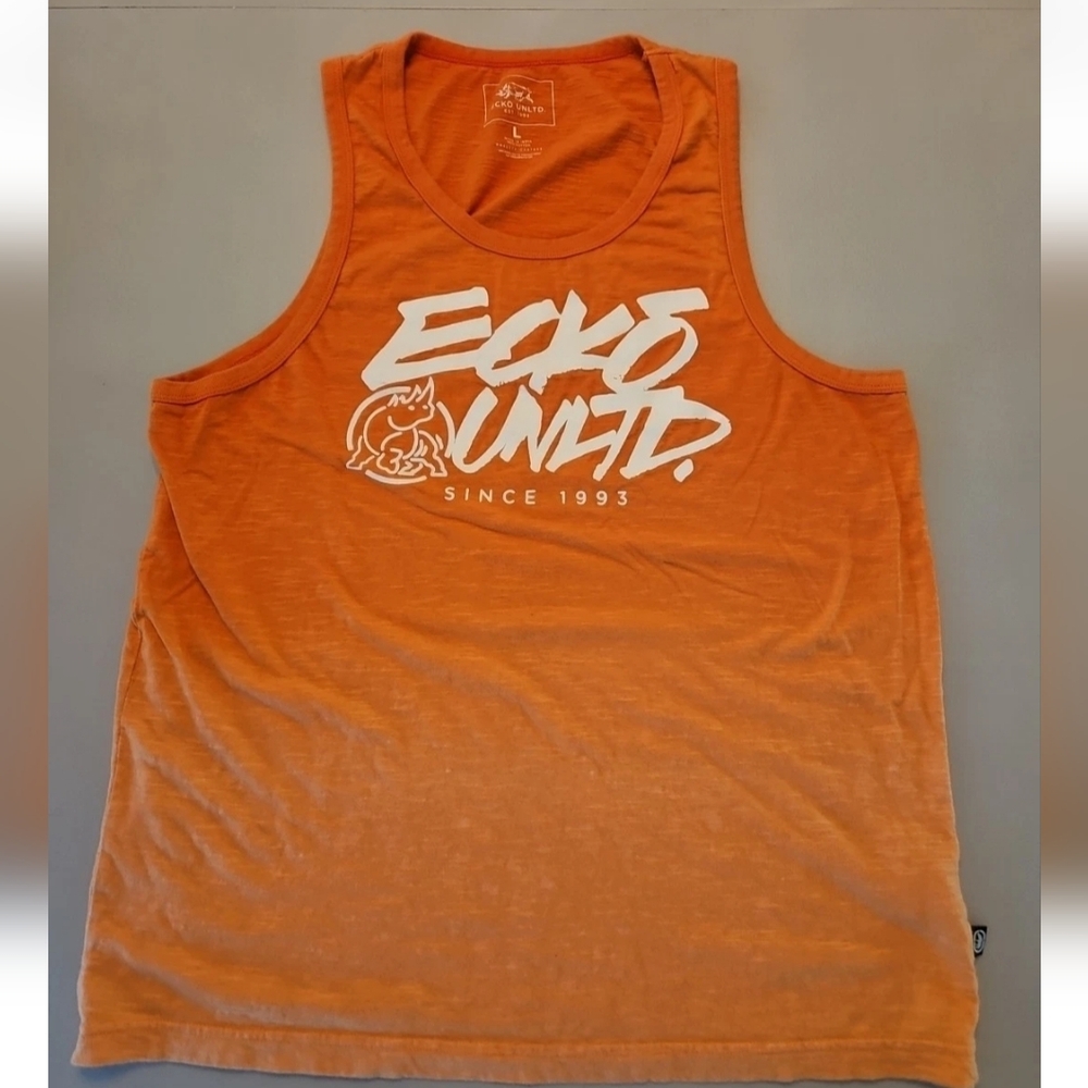 Ecko Unlimited Vibrant Orange Tank Top